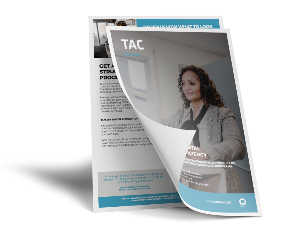 TAC Brochure in a Mock-up