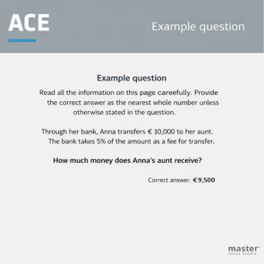 Numerical question for ACE