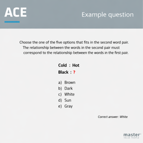 Verbal question for ACE